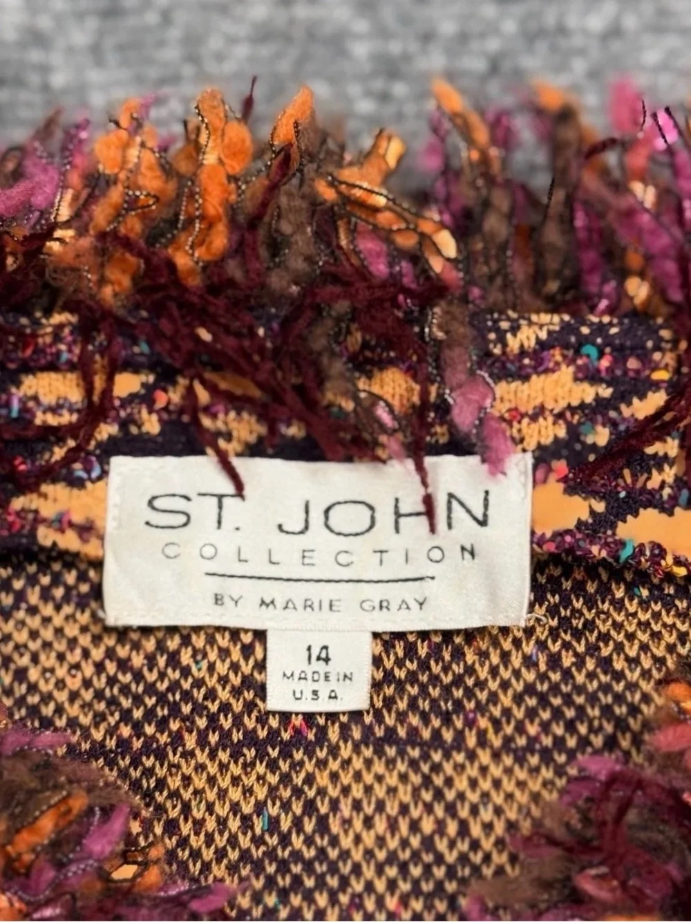 St. John Collection tweed jacket Size 14